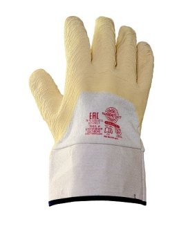 Перчатки "Сандмен КЧ" р. L,XL (основа джерси, вспененное латексное покрытие),в уп120пар
