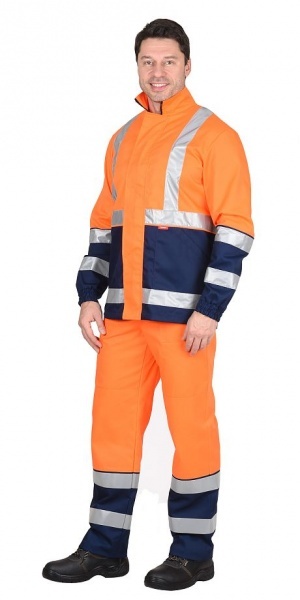 Костюм "ТЕРМИНАЛ-3" : куртка, п/к оранжевый с темно-синим