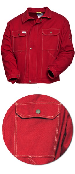 Красная рабочая  куртка SWW модель 471-83 100% хлопок