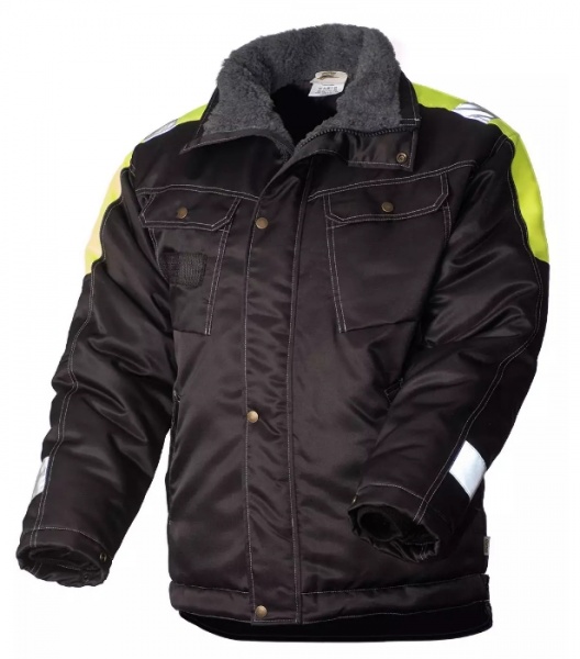 Куртка рабочая мужская зимняя двухцветная с удлинённой спинкой на стеганой подкладке