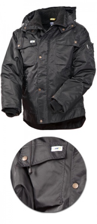 Куртка зимняя SWW модель 428T-90 цвет черный. Уменьшенная фотография.