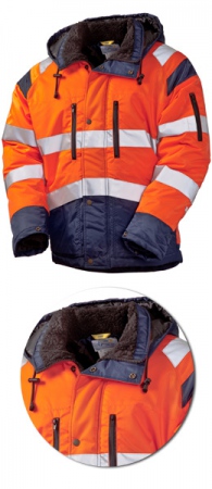 Оранжевая зимняя куртка SWW 4677T-77/14 Дорожник. Уменьшенная фотография.