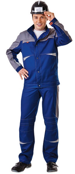 Куртка рабочая СПЕЦ летняя цвет синий с серым