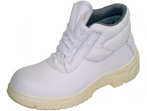 Рабочие ботинки белые WS с защитным подноском. Уменьшенная фотография.
