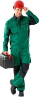 Куртка рабочая зеленая хлопок стрейч