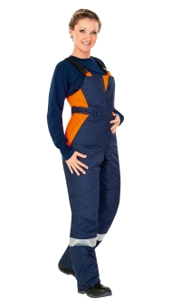 ПОЛУКОМБИНЕЗОН ЛЕДИ СПЕЦ синий с оранжевым