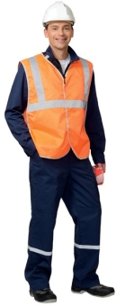 Жилет универсальный с СОП Оксфорд липучка оранжевый