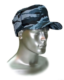 Кепи охранника утеп. КМФ серый вихрь