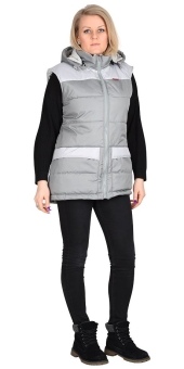Жилет ЕВРОНИКА утепленный, серый