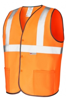 Светоотражающий жилет тип-6 на пуговицах