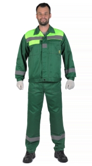 Костюм "Чикаго"  (т.зеленый/лайм)