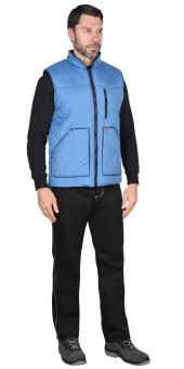 Жилет СИРИУС-ЕВРОПА удлин. т.голубой