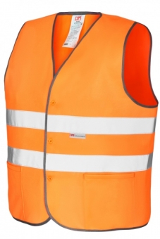 Оранжевый сигнальный жилет тип-2 на пуговицах