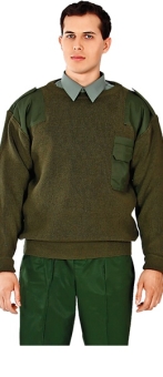 Свитер шерстяной Капитан олива