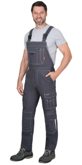 Полукомбинезон "ДЖЕТ" т.серый с синим