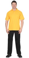 Рубашка-поло желтая, пл. 180 г/кв.м.